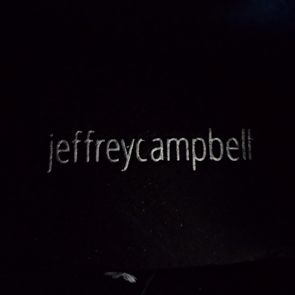 Jeffrey Campbell Shego Black Crushed Velvet Knee High Platform Boots size 6 - Picture 7 of 8